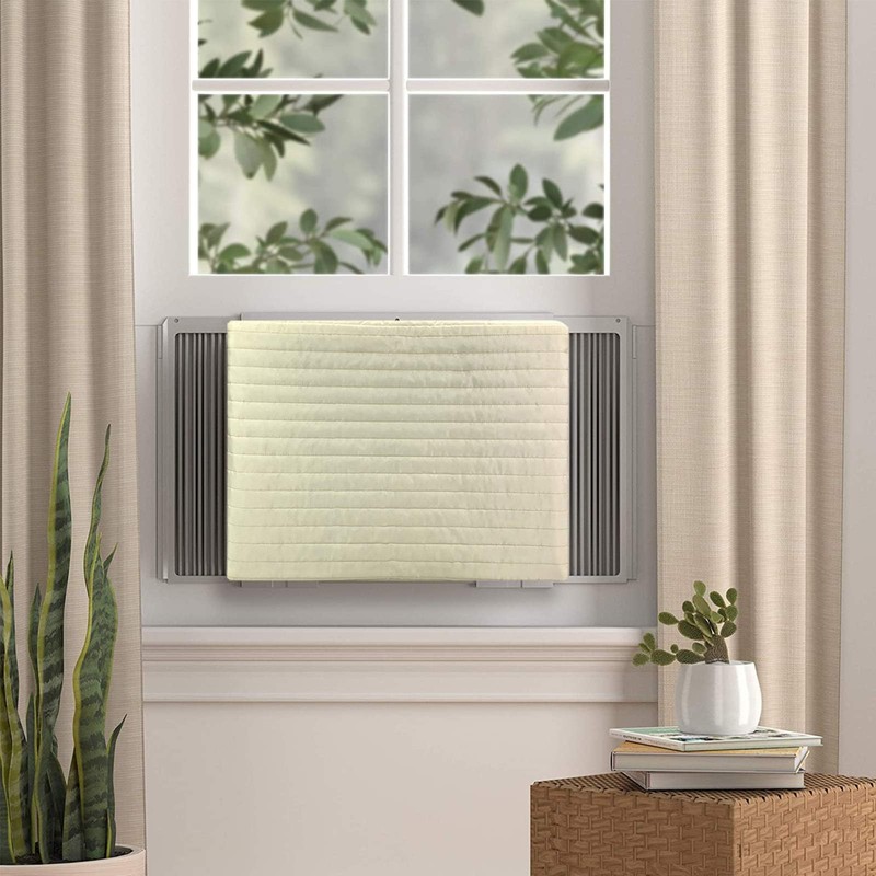 Indoor Air Conditioner Cover AC Unit Covers (Beige, 28"x20"x3.5")