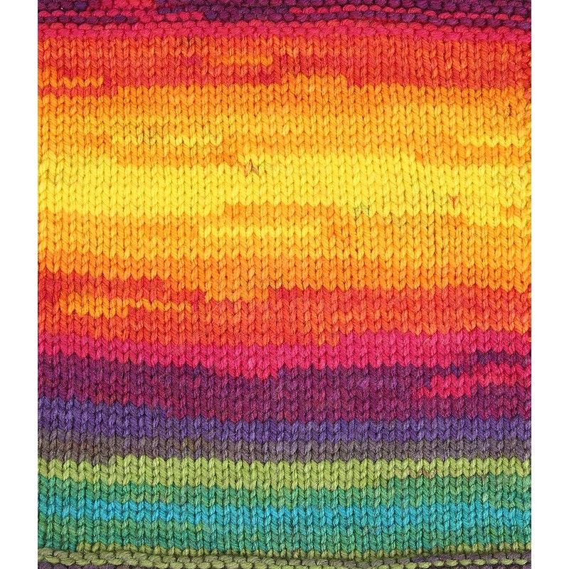 Wollbiene Batik Wool with Colour Gradient, Multicoloured Knitting Wool, Crochet
