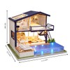 GuDoQi DIY Miniature Dollhouse Kit, Tiny House kit with Music,