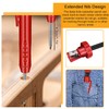 2 Pack Solid Carpenter's Pencil with 20 Refills, Deep Hole