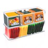 2pcs Tea Bag Storage Box, Acrylic Tea Organiser with Lid