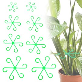 KASESSS Pack of 8 Plant Support Shrub Holders, Monstera Trellis Support Ring for Monstera Plant and Alocasia, Plant Holder, Various Sizes, Plant Stem Holder, Plant Support for Climbing Plants