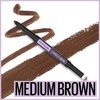 Maybelline Express Brow 2-In-1 Pencil and Powder Eyebrow Makeup, Medium