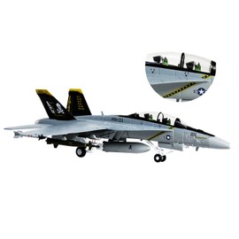 HANGOU Military Model Aircraft 1:100 F/A-18 Hornet Aircraft Models Die-Cast Alloy Fighter Plane Model for Collecting or Gifting