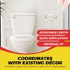 Qualihome White Universal Plastic Spring Loaded Toilet Paper Roll Holder