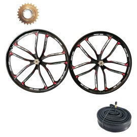 DONSP1986 26" 10 Spokes Mag Wheel Set 100*135mm &22T Freewheel / 730g Inner Tube