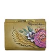 Anuschka Hand-Painted Genuine Leather Women's RFID Blocking Small Flap French