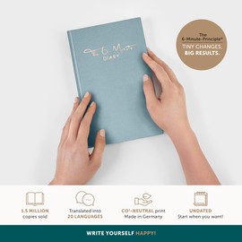 The 6-Minute Diary | 6 Minutes a Day for More Mindfulness, Happiness and Productivity | A Simple and Effective Gratitude Journal and Undated Daily Planner (Sky Blue)
