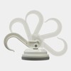 Zeal" Click and Secure Vacuum Suction Cup Hooks, White, Large