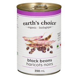 Earth's Choice, Organic Black Beans, 398ml