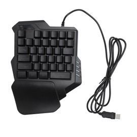 One Handed Gaming Keyboard 35 Keys Portable Gaming Keypad Backlight Gaming Keypad Ergonomic Gaming Controller for Windows 7 8 10 PC