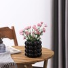 YANWE1 Bubble Vase, Black Ceramic Vase, Modern Vase, Boho Vase,