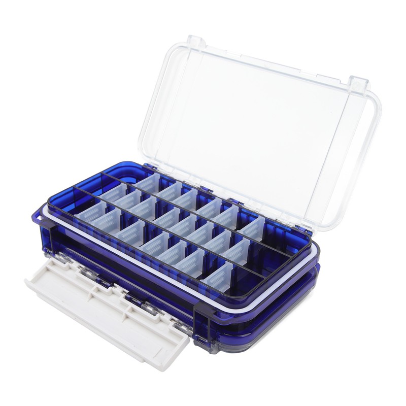 Fishing Lure Box Double Sided Detachable Transparent Waterproof Multi Purpose