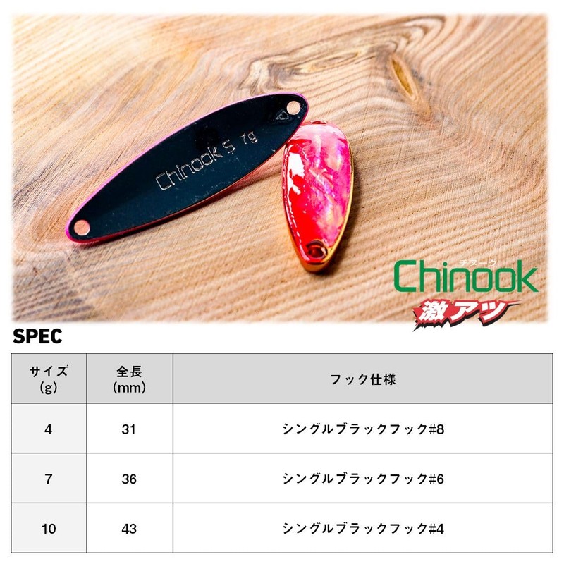 DAIWA Chinook Lure, Super Atsu, 0.4 oz (10 g), Black