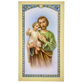 William J. Hirten Traditional Holy Cards with Catholic Art and Prayers (Saint Joseph)