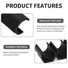 20PCS U-Shaped Metal Chair Leg Floor Protectors for Bar Stools and Chairs with Round Tube Feet, Non-Slip Foot Pads, Floor Glide Tubing Caps Covers, Protect Hardwood Floors from Scratches, 22mm
