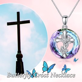 POTOPYY Butterfly/Dragonfly Necklace 925 Sterling Silver Dragonfly/Butterfly Gifts for Women Dragonfly Butterfly Pendant Jewelry Gifts for Women Mom Wife Girlfriend Christmas Anniversary Birthday