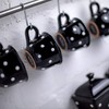 City to Cottage Handmade Black and White Polka Dot Ceramic