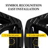 YIUBCZOQI Bike pedals with reflective strips, aluminum alloy bicycle platform