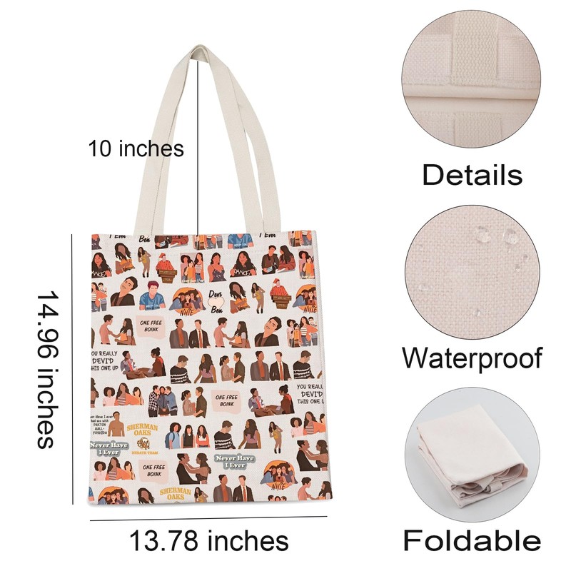 Devi and Paxton TV Show Merchandise Tote Bag Comedy Drama