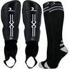 Combination Set Kids Soccer Shin Guards with Adjustable Straps &