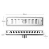 Shower Drain Long Stainless Steel Deodorant Removable Floor Drain for