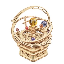 3D Wooden Puzzle DIY Assemble Wooden Model Mechanical Music Box Rotatable Music Box Puzzle