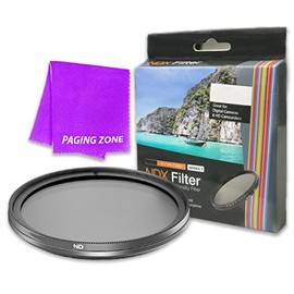 62mm NDX Variable Range Neutral Density Fader Filter Adjustable from ND2 - ND1000 for Pentax K7