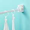 4Pcs Curtain Rod Holder with Swivel Ring Shower Rod Tension