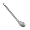 5pcs 2 in 1 Fork Spoon Long Handle Anti Scratch