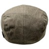WEROR WEROR-416.1 Men's Flat Cap Peaked Cap (57-58, Navy)