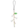 Cute Phone Charms Aesthetic Cell Phone Charms Strap White Lily