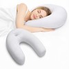 U-Shaped Side Sleeping Pillow – Soft Neck Support Cushion for