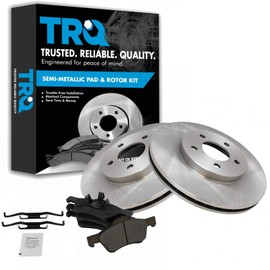 TRQ Front Brake Pad & Rotor Kit Brake Pads Brake Rotor Semi-Metallic Compatible with 2005-2012 Ford Escape 2005-2011 Mazda Tribute 2005-2010 Mercury Mariner