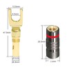 Speaker Banana Plug Set, 4-Pack Y Spade Connectors, 45 Degree