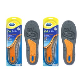 Dr. Scholl's GelActiv™ Work Insole, Shock Absorption, Deodorizing, For Stand-Up Work, 2-Piece, M, US Men’s 8 - 12 (25.5 - 29.5 cm)