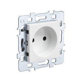 DEBFLEX 742927 Electric Standard Wireless Two-Way Wall Switch Casual-Mechanism 2P Plug + White Cover + Metal Stand