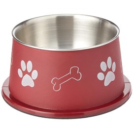Trixie Plastic Coated Stainless Steel Long-Ear Bowl, 15 cm Diameter, 0.9 Litre (Assorted Colors)