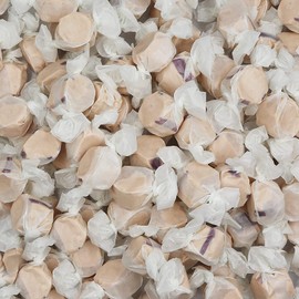 Gourmet Soft and chewy Salt Water Taffy Candy - Individually Wrapped - Bulk bag (Maple, 1 Pound (Pack of 1))