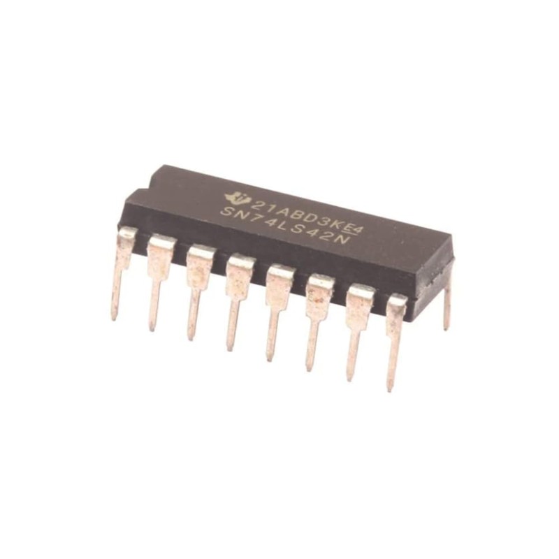 Circuito Integrado Chip IC 74LS42 Decodificador BCD a Decimal de
