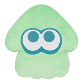 SAN-EI Splatoon 3 All Star Collection Cushion, Squid, Light Blue, W 13.0 x D 4.3 x H 13.4 inches (33 x 11 x 34 cm)