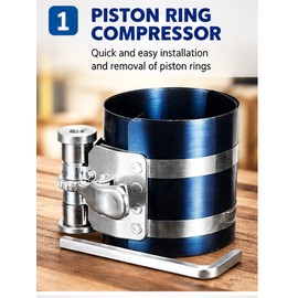 3-Inch Ratcheting Piston Ring Compressor — 1 or 2 Pieces