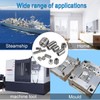 HanTof 340Pcs M2.5, M3, M4, M5, M6, M8 Metric Hex
