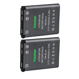 Kastar Battery (2-Pack) for EN-EL10 Battery, MH-63 Charger, Coolpix S60, S80, S200, S210, S220, S230, S500, S510, S520, S570, S600, S700, S3000, S4000, S5100 Cameras