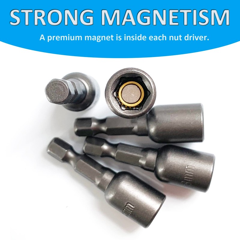 5/16'' Nut Driver Bit Sets 10PCS, SKZIRI 5/16 inch Nut