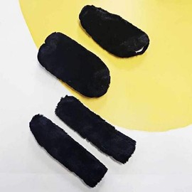 JQ 기모 핸들 커버 블랙 오토바이 부드러운 Fleece Handle Cover Black Soft Motorcycle