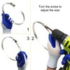 EesTeck 2Pcs 12"(Diameter) Adjustable 304 Stainless Steel Duct Clamps Hose