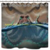 Octopus Shower Curtain Hooks Rings - Silver Metal Shower Hooks