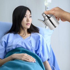 EXCEART Neti Pot Stainless Steel Washing Pot with Handle Eyewash Cup Personal Medical Tool Sinus Remover for Sinus Congestion and Nasal Cleansing