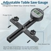 ALLmeter Digital Table Saw Gauge | Straight-Through Chute Design |